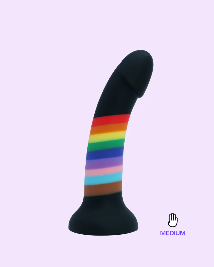 Rainbow Strap-On Dildo - Image 3