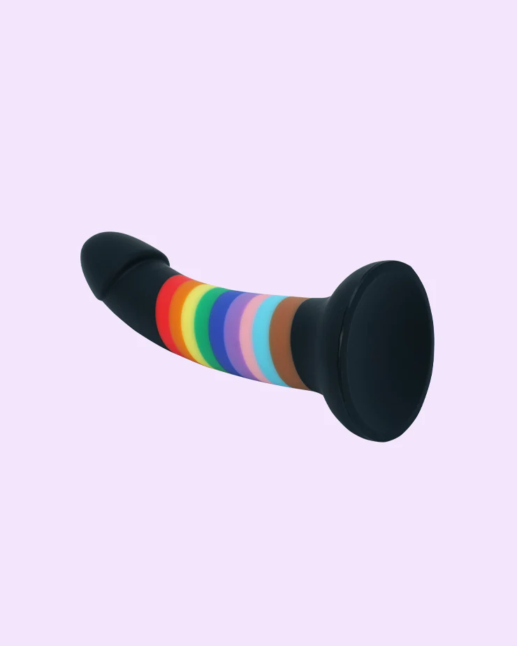 Rainbow Strap-On Dildo - Image 7