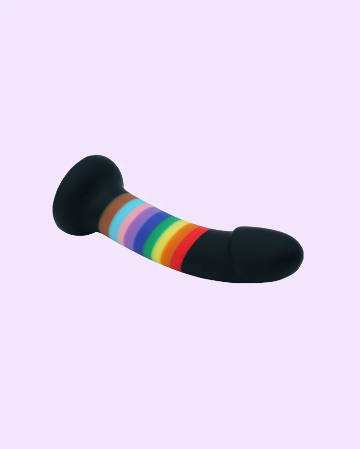 Rainbow Strap-On Dildo - Image 8